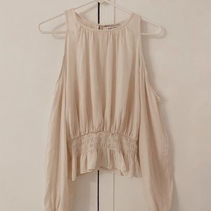 Ivory Cold Shoulder blouse
